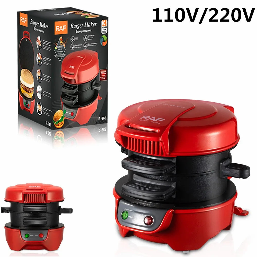 Non Stick Mini Bread Electric Sandwich Maker Machine Toaster 220V 110V Burger Grill Baking Pancake Pans for Home Kitchen 빵 토스트기